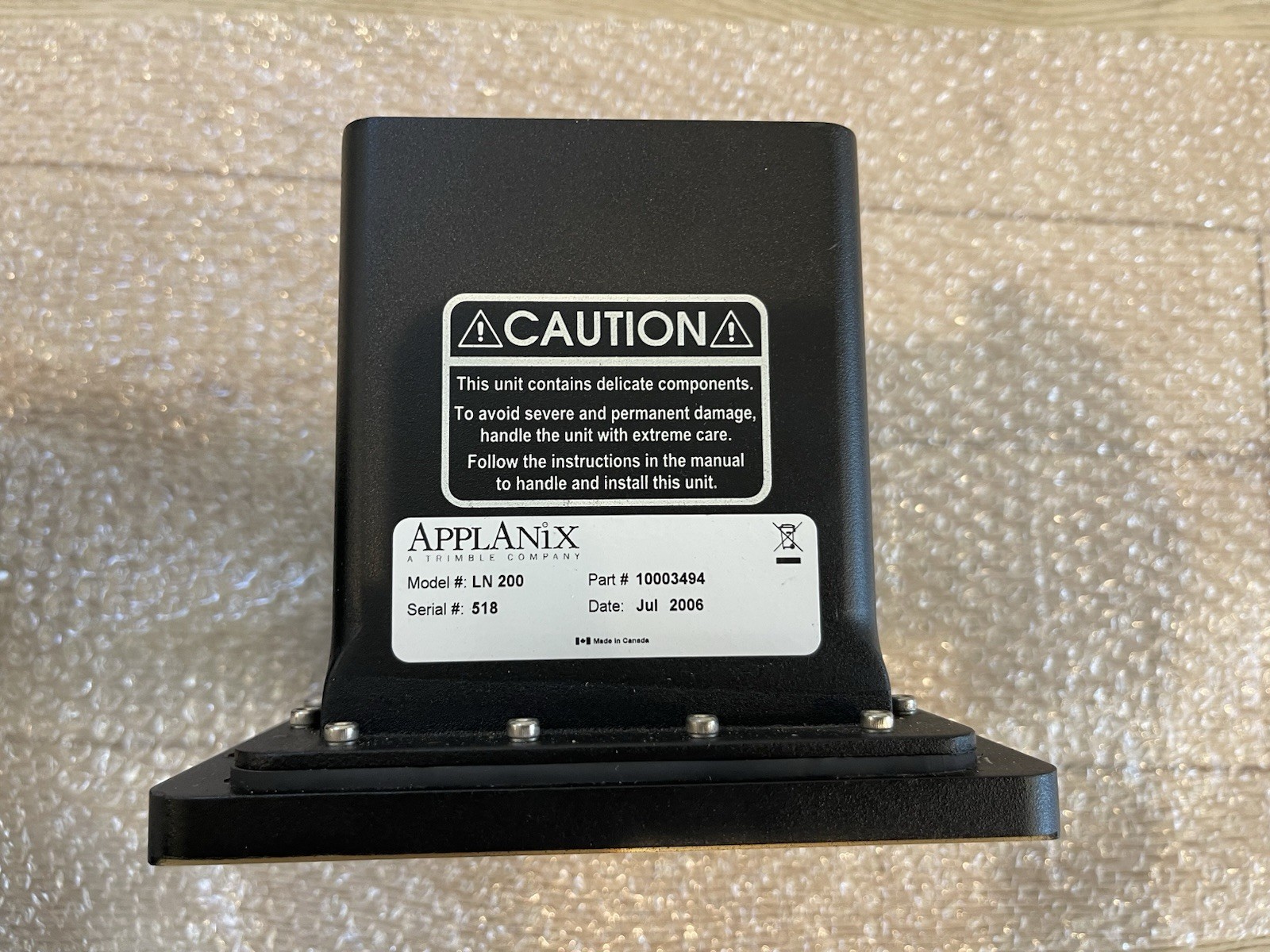APPLANIX TRIMBLE LN 200 Part # 10003494 - Unit Only - 30 Day Warranty APPLANIX TRIMBLE LN 200 Part # 10003494 - Unit Only - 30 Day Warranty
