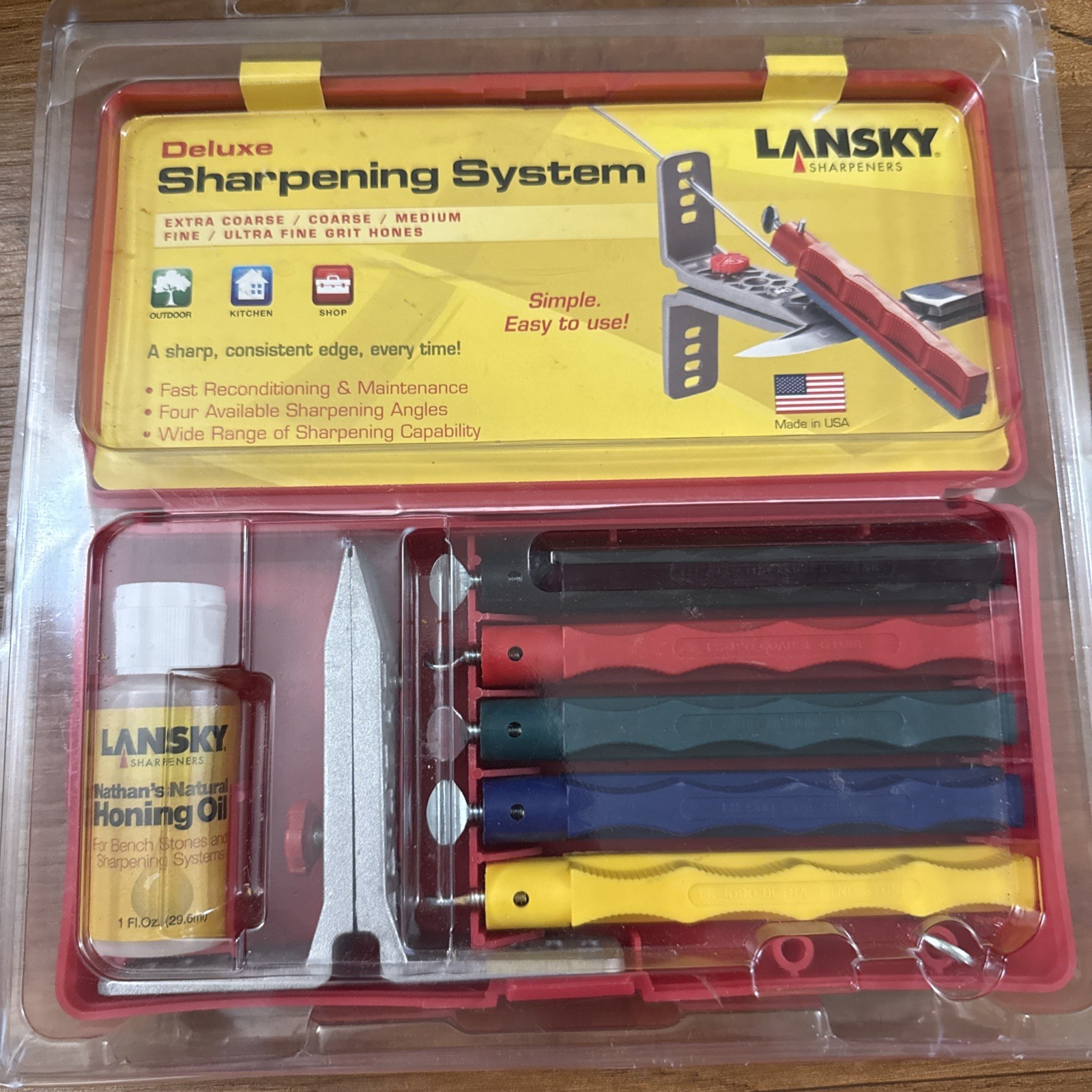 Lansky Deluxe 5-Stone Ceramic Knife Sharpening System