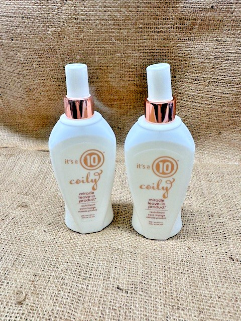 *LOT OF 2* It's A 10 COILY Miracle Leave in Product -295.7 ml /10 Fl oz Each*New