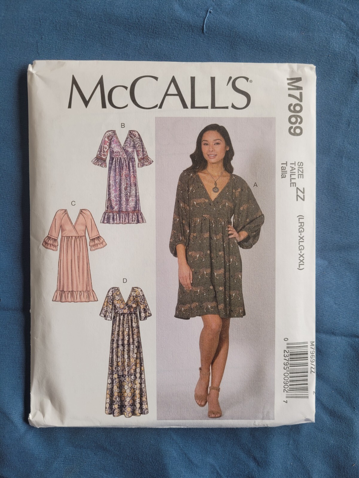 McCall\'s M7969 Misses L to XXL Pullover Boho Dresses Uncut Pattern New McCall\'s M7969 Misses L to XXL Pullover Boho Dresses Uncut Pattern New