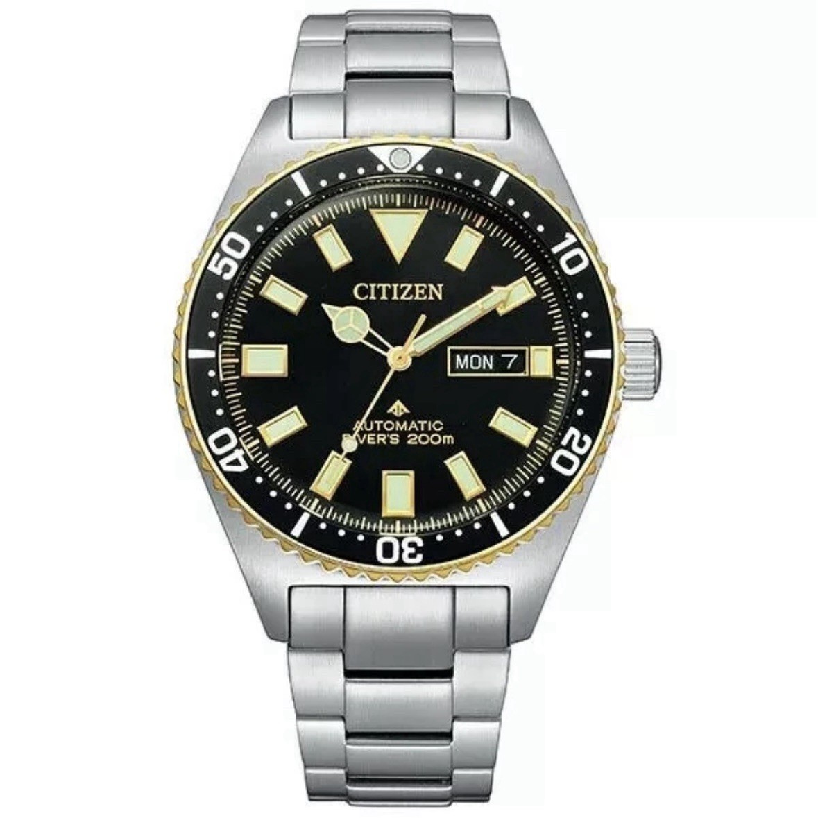 Citizen Promaster Automatic Diver Men’s 41mm Watch Stainless Day Date NY0125-83E Citizen Promaster Automatic Diver Men’s 41mm Watch Stainless Day Date NY0125-83E