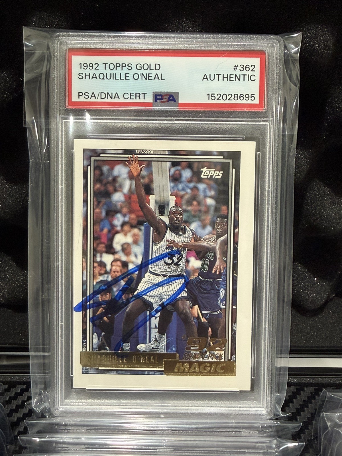 Shaquille O'Neal Signed 1992 Topps Gold RC #362 (PSA) 📈📈📈