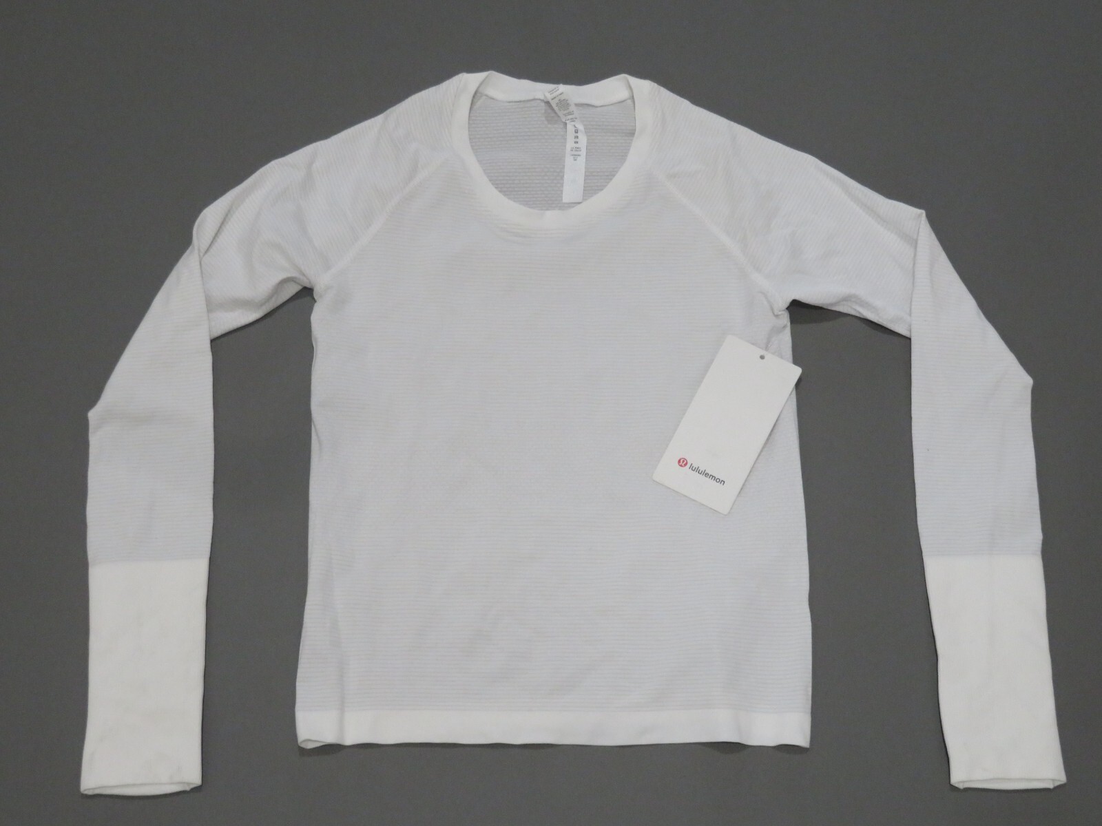 Lululemon Swiftly Tech LS Long Sleeve 2.0 Race Womens 6 Shirt Striped Athletic Lululemon Swiftly Tech LS Long Sleeve 2.0 Race Womens 6 Shirt Striped Athletic