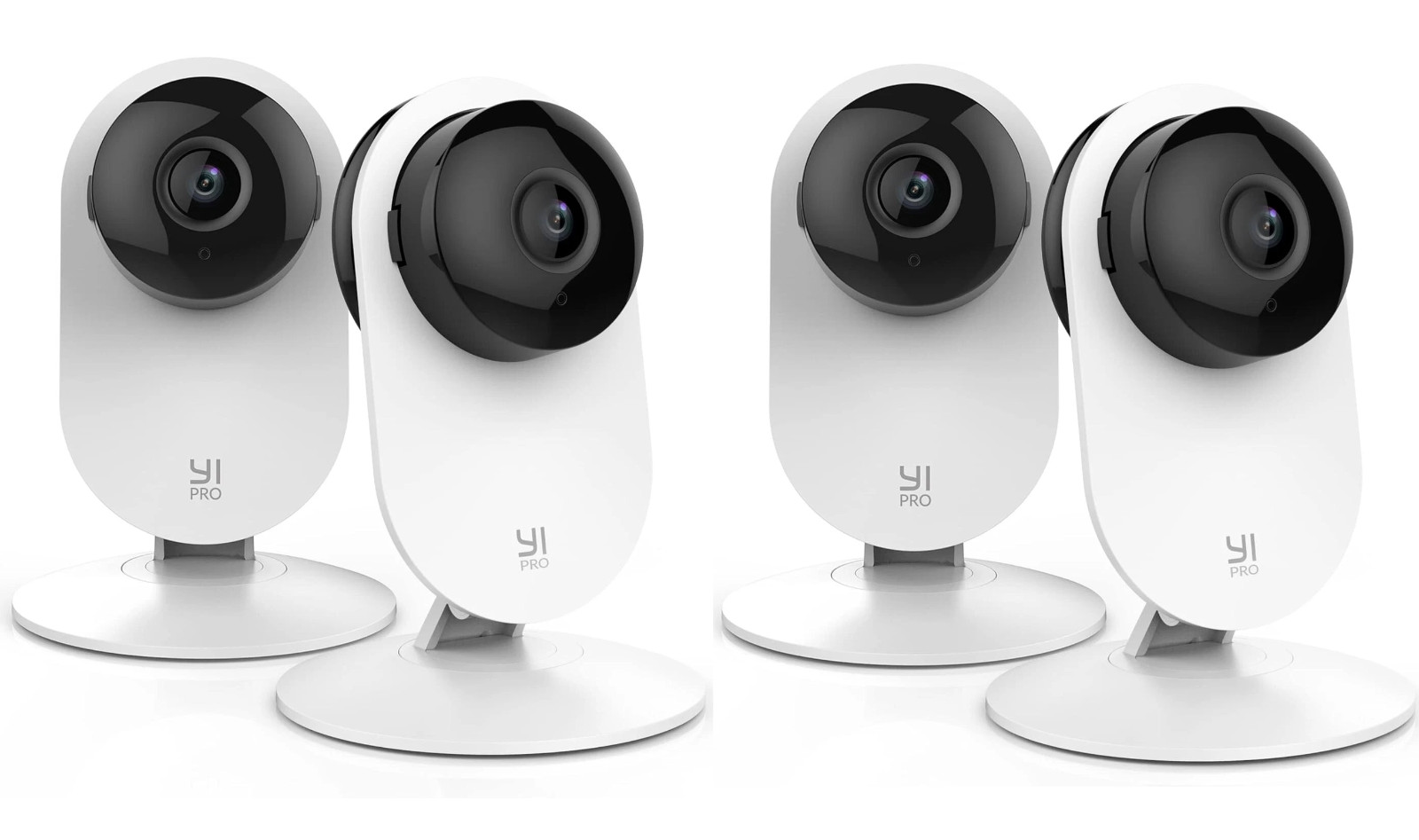 YI Pro 4pc Home Camera 2K Wireless IP Security Surveillance System Night Vision
