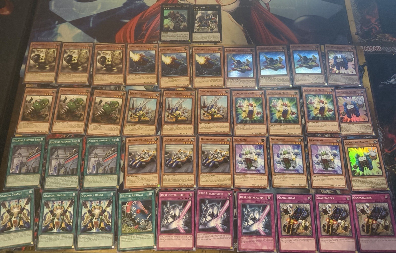 Yugioh Geargia Deck W/ Extra Deck + Bonus