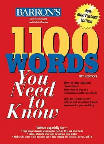 1100 Words You Need to Know (Barron's 1100 Words You Need to Know) - VERY GOOD 1100 Words You Need to Know (Barron's 1100 Words You Need to Know) - VERY GOOD
