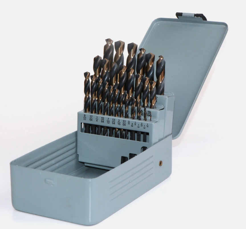 29PCS/SET HSS DRILL BITS BLACK GOLD MULTI-BITS TWIST DRILL BIT 1/16\