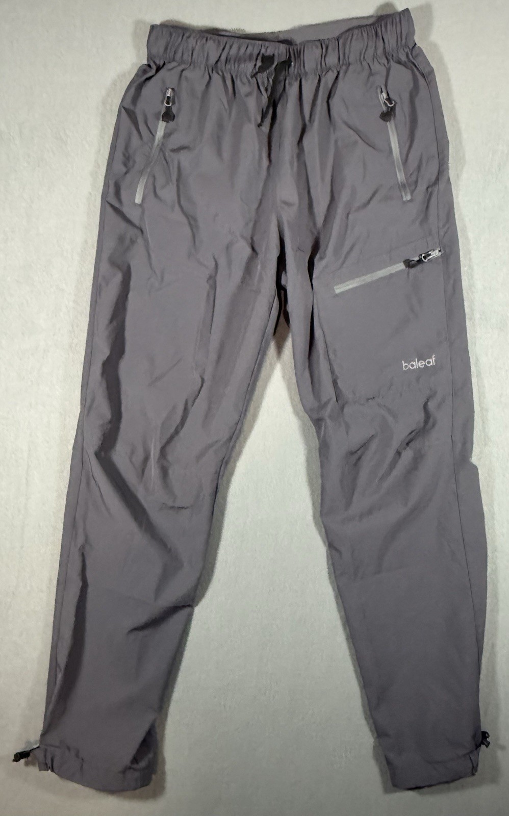 BaLeaf Athletic Gray Jogger Pants Women’s Sz Medium W/ Zip Pockets Outdoors Run