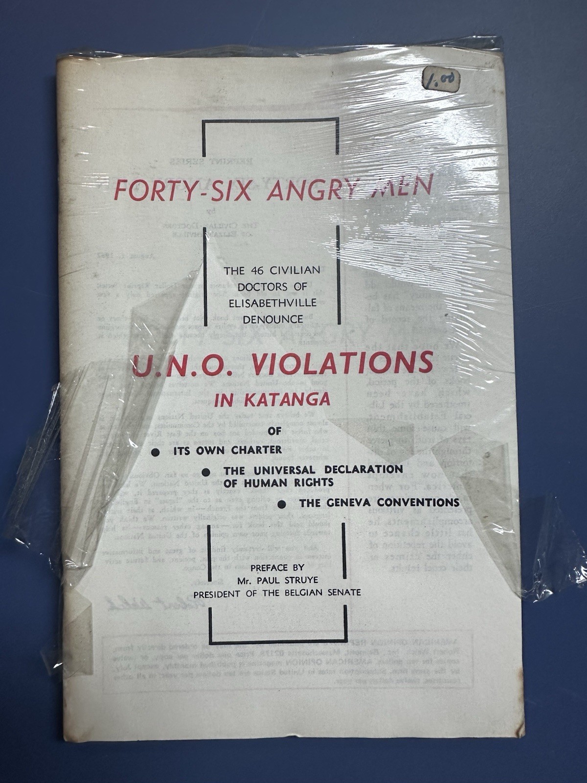 46 Angry Men U.N.O Violations In Katanga Book That Exposes UN Atrocities