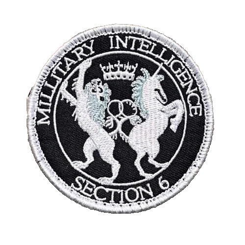 RARE BRITISH MILITARY INTELLIGENCE SECTION 6 EMBROIDERED IRON-ON PATCH...
