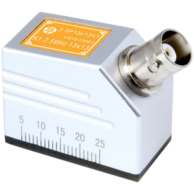 YUSHI Ultrasonic Flaw Detetector Transducers 2.5MHz 13x13mm BNC on Side YUSHI Ultrasonic Flaw Detetector Transducers 2.5MHz 13x13mm BNC on Side