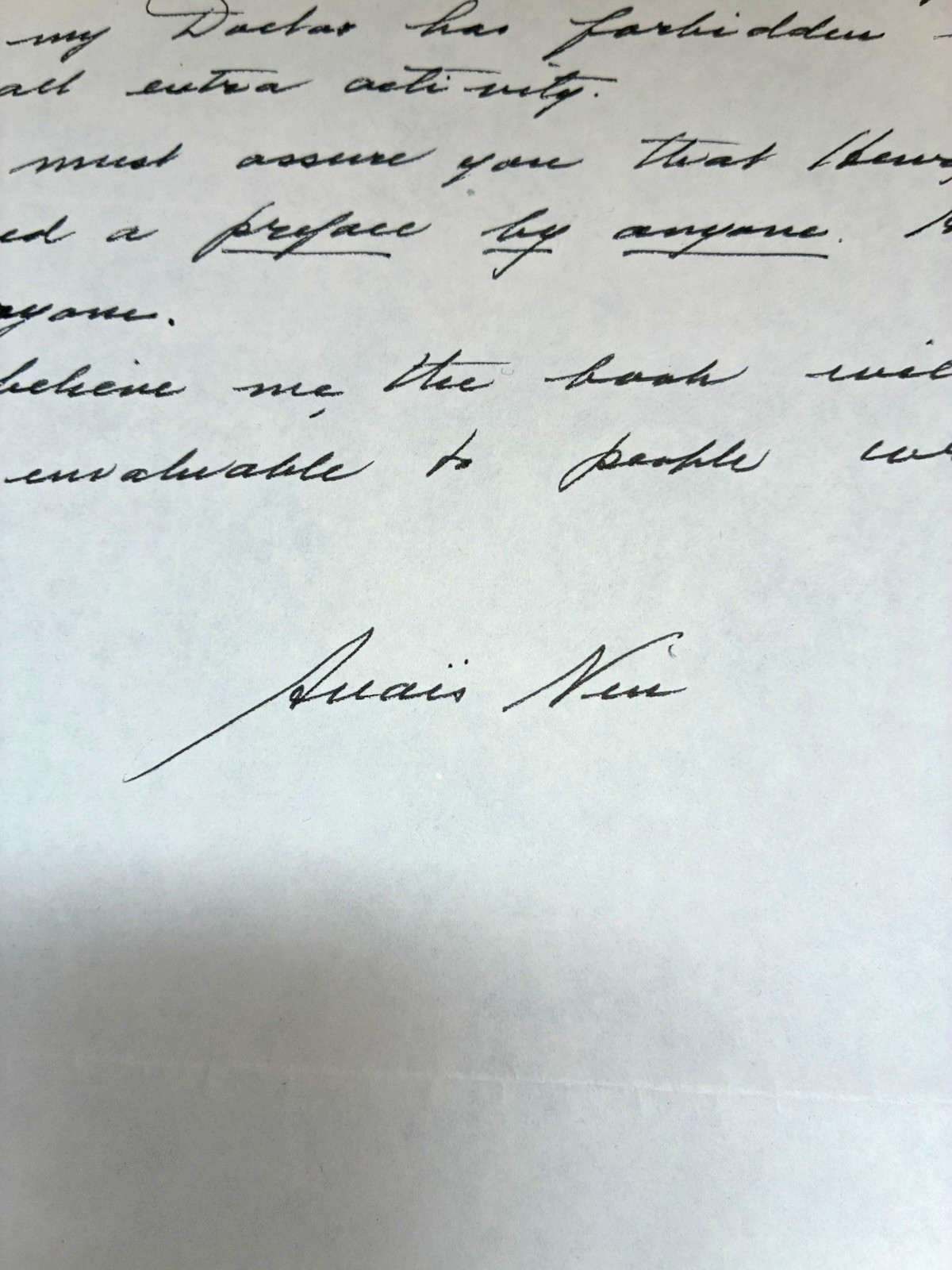 Anais Nin Signed Original Letter July 25, 1975 w/ Envelope Henry Miller mention