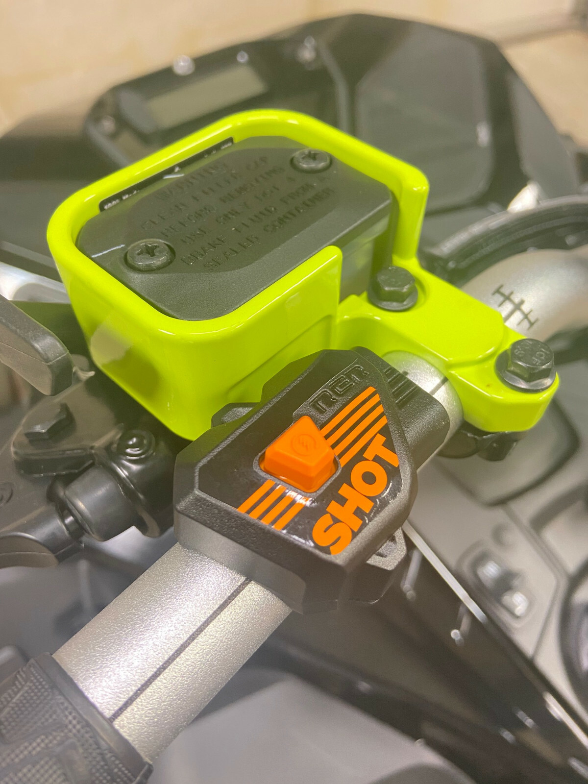 2008-2024 Ski-Doo  Billet Manta Green Reservoir Guard Protector by ATW Ind.