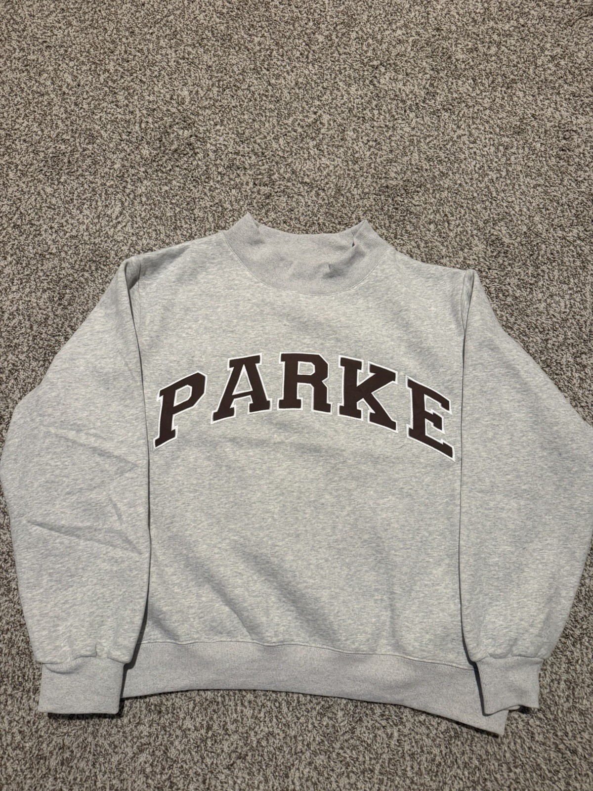 Parke Women\'s Light Grey And Brown Sweatshirt Size L-XL