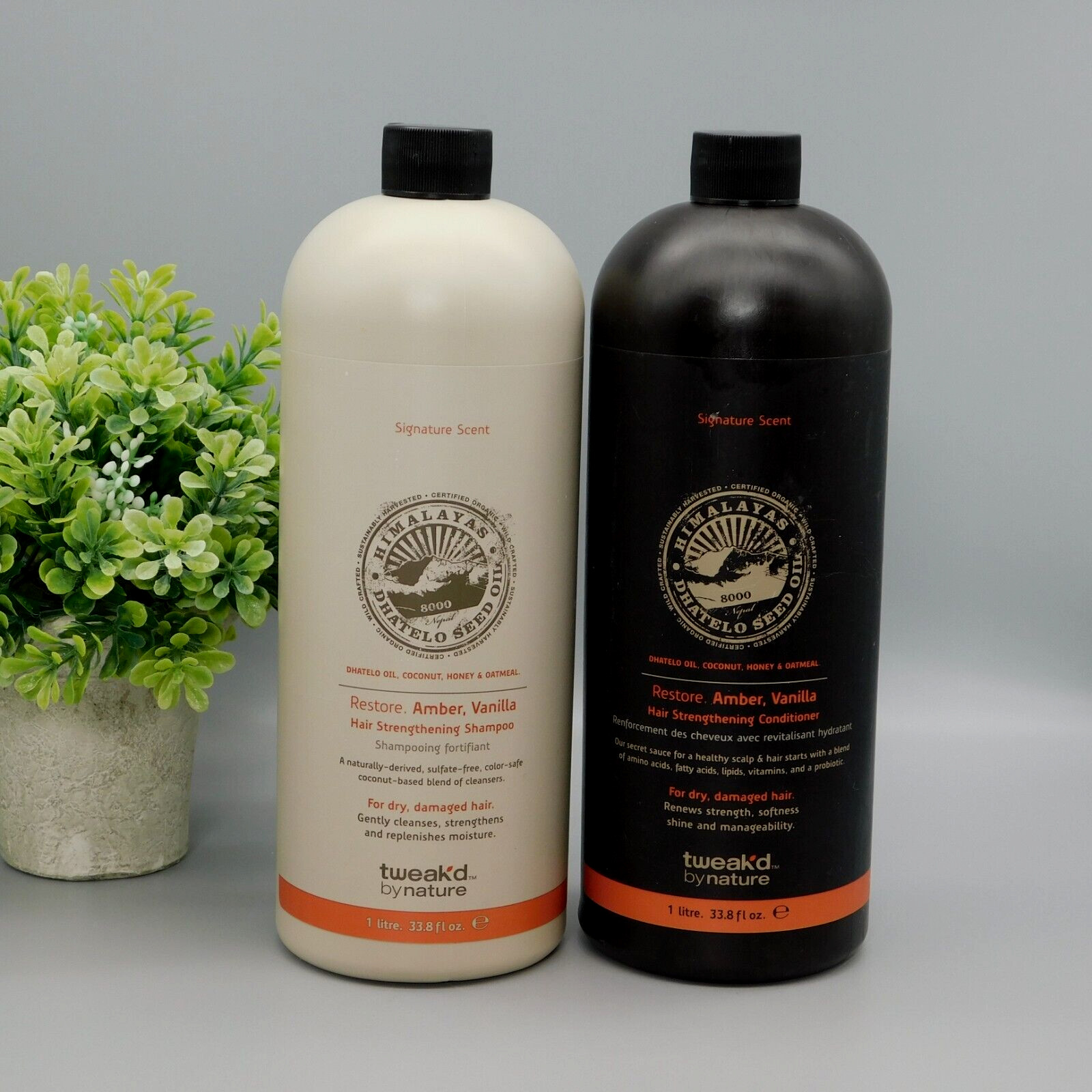 Tweak\'d By Nature Amber Vanilla Shampoo & Conditioner 33.8 oz New NOT SEALED Tweak\'d By Nature Amber Vanilla Shampoo & Conditioner 33.8 oz New NOT SEALED