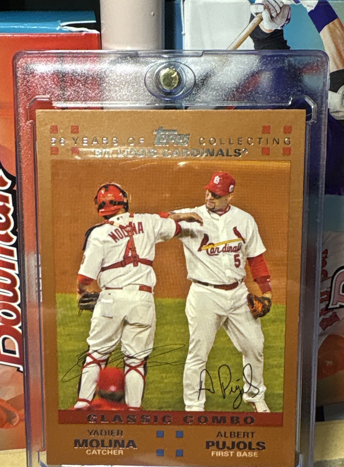 2007 Topps - Classic Combo Albert Pujols, Yadier Molina #329 Copper /56 2007 Topps - Classic Combo Albert Pujols, Yadier Molina #329 Copper /56