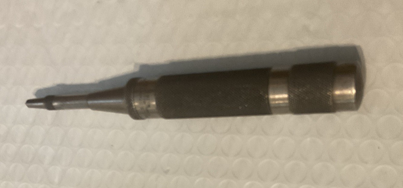 VINTAGE L.S. STARRETT NO. 18-B SPRING LOADED AUTOMATIC CENTER PUNCH TOOL USA VINTAGE L.S. STARRETT NO. 18-B SPRING LOADED AUTOMATIC CENTER PUNCH TOOL USA