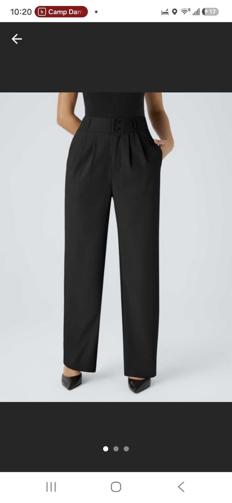 NWT Halara Flex High Waisted Zipper Pocket Shirred Straight Leg Work Pants Sz M NWT Halara Flex High Waisted Zipper Pocket Shirred Straight Leg Work Pants Sz M
