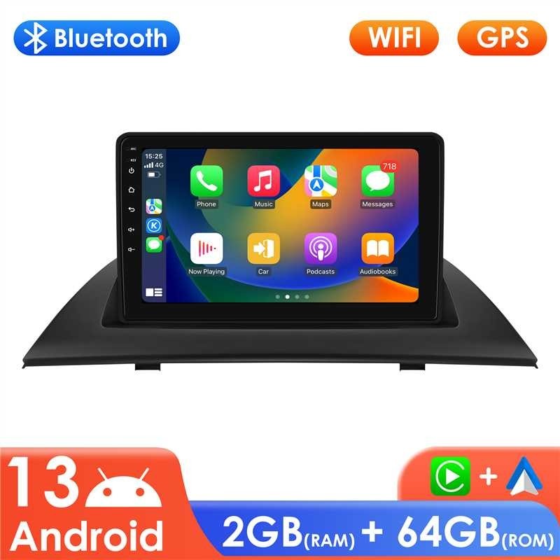 Apple CarPlay Android 13 WiFi 64GB Car Stereo Radio GPS For BMW X3 E83 2004-2012