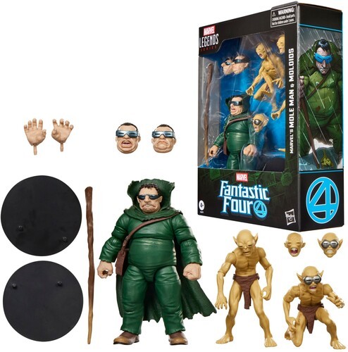 Fantastic Four Comics - Marvel Legends - Marvel's Mole Man & Moloids Action Figu