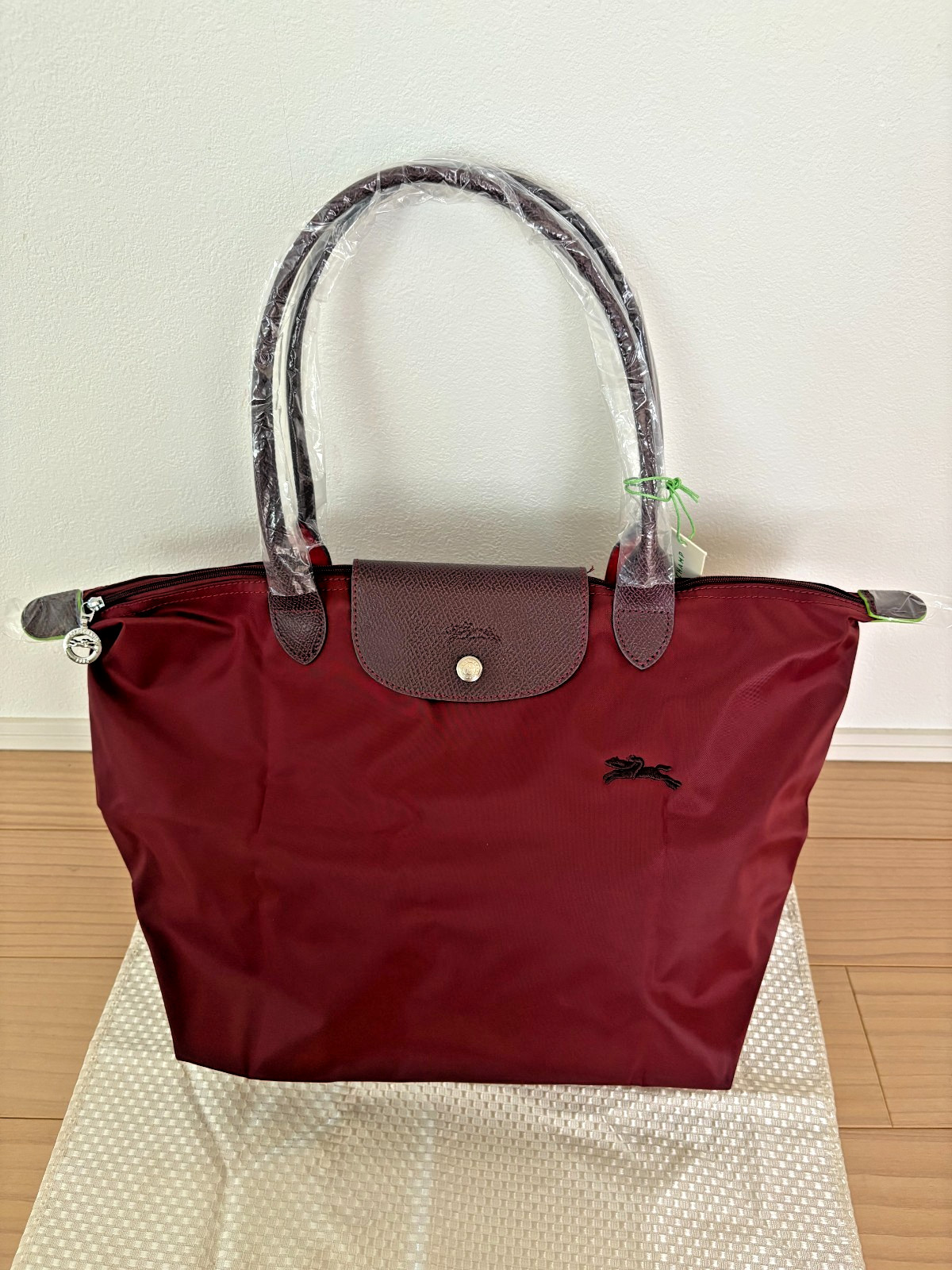 LONGCHAMP Le Pliage Original L Tote Bag Bright Red Nylon From Japan New