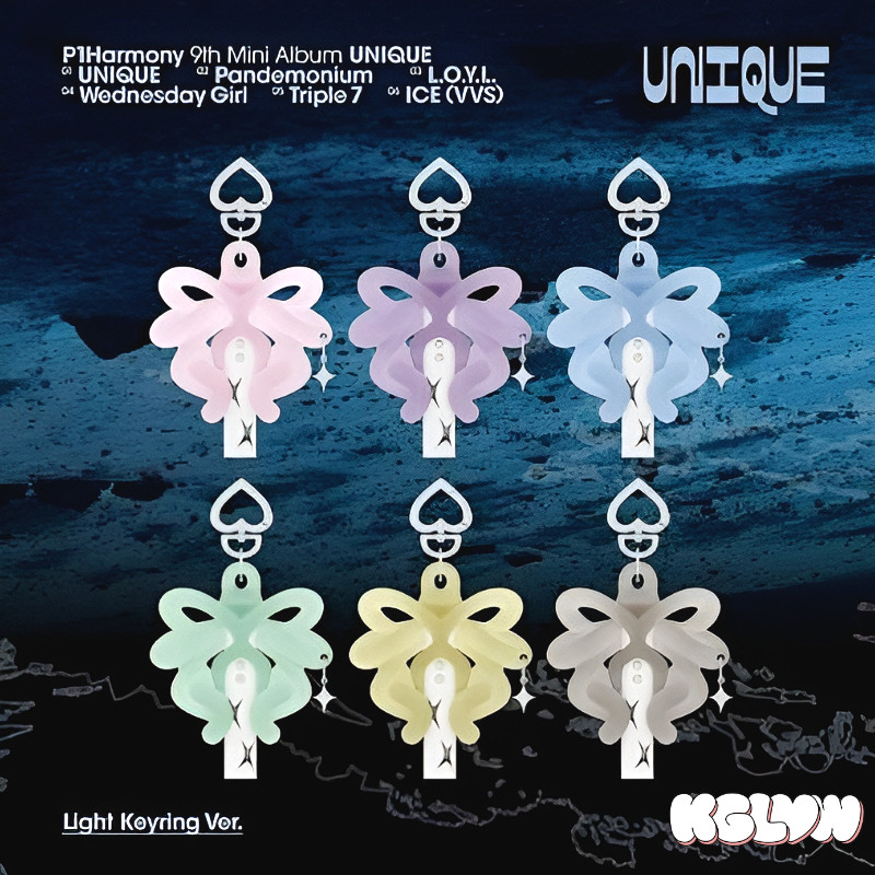 P1Harmony 9th Mini Album [UNIQUE] Light Keyring Ver.  (Select a member)