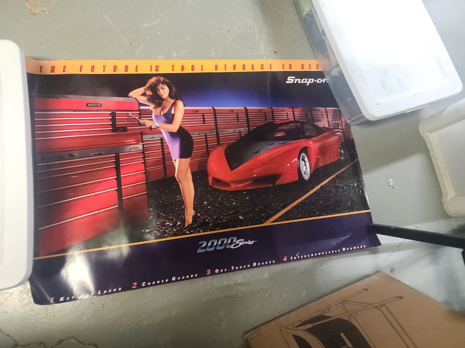 VTG 1989 Snap-on Tools Series 2000 Pontiac Banshee Pinup Poster SSX1369 39x25