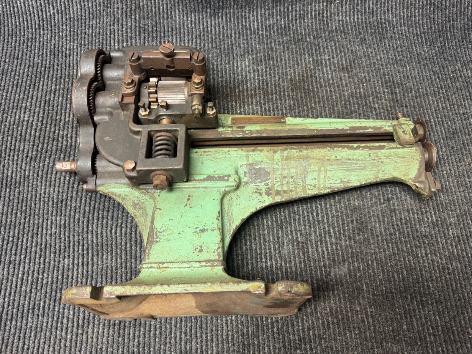Vintage Landis Industrial Leather Cutting Machine 