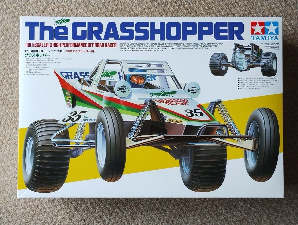 Tamiya 1/10 Grasshopper RC Car Kit Unassembled Vintage New Japan Version 58346