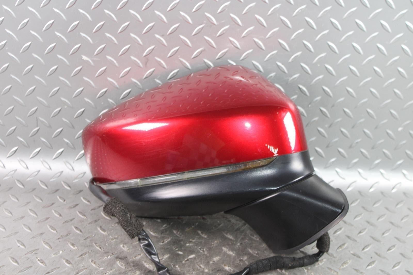 ⚠️DMG⚠️ 17-23 CX-5 Soul Crystal Metallic Red RH Door Mirror Blind Spot Alert OEM