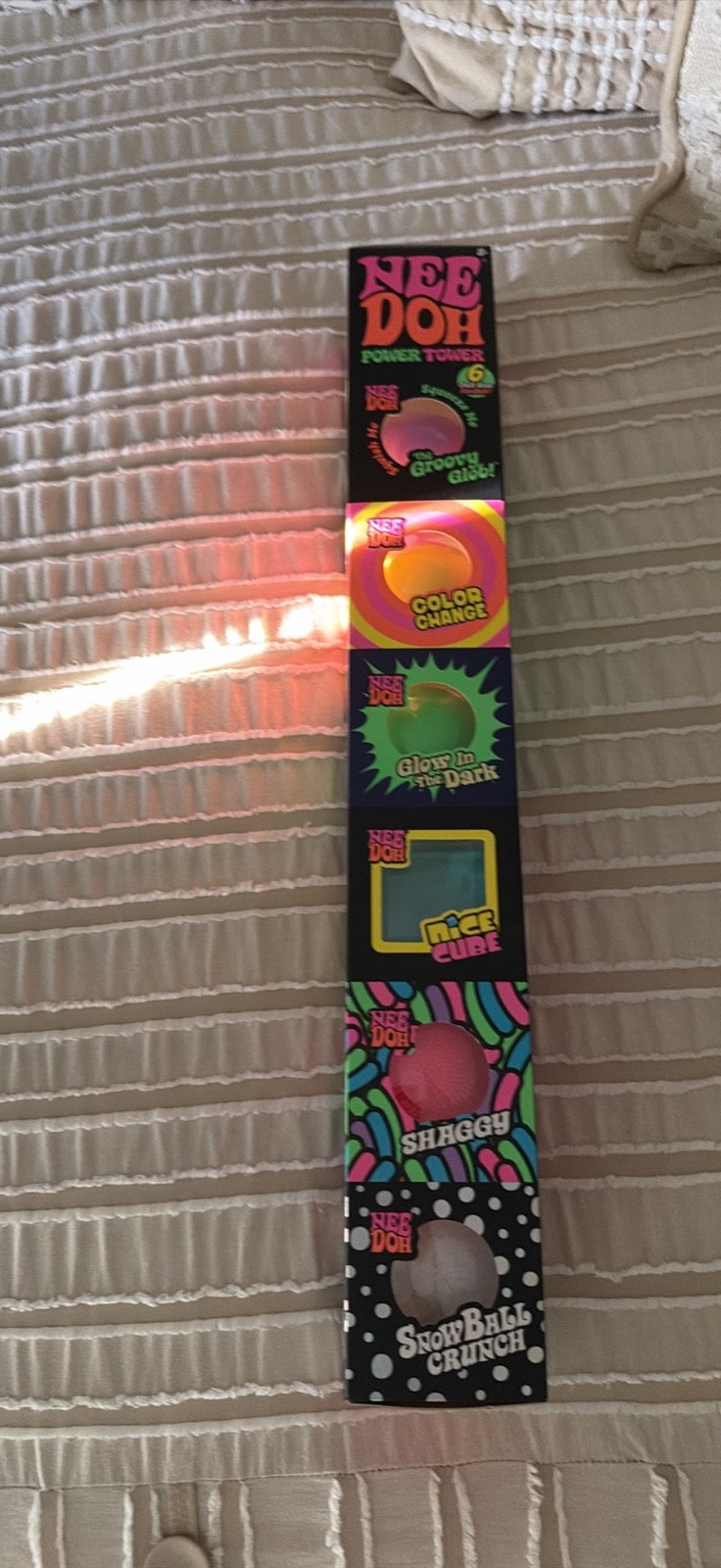 ❄️Rare NeeDoh Power Tower❄️ 6 Full Size Nee Doh Nice Cube Shaggy Snowball ❄️Rare NeeDoh Power Tower❄️ 6 Full Size Nee Doh Nice Cube Shaggy Snowball