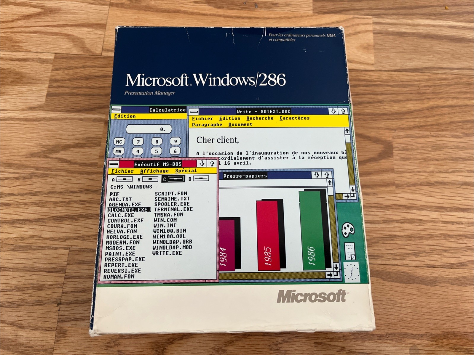 RARE Vintage Microsoft Windows/286 Presentation Manager v2.11 CAN Dual Media v2