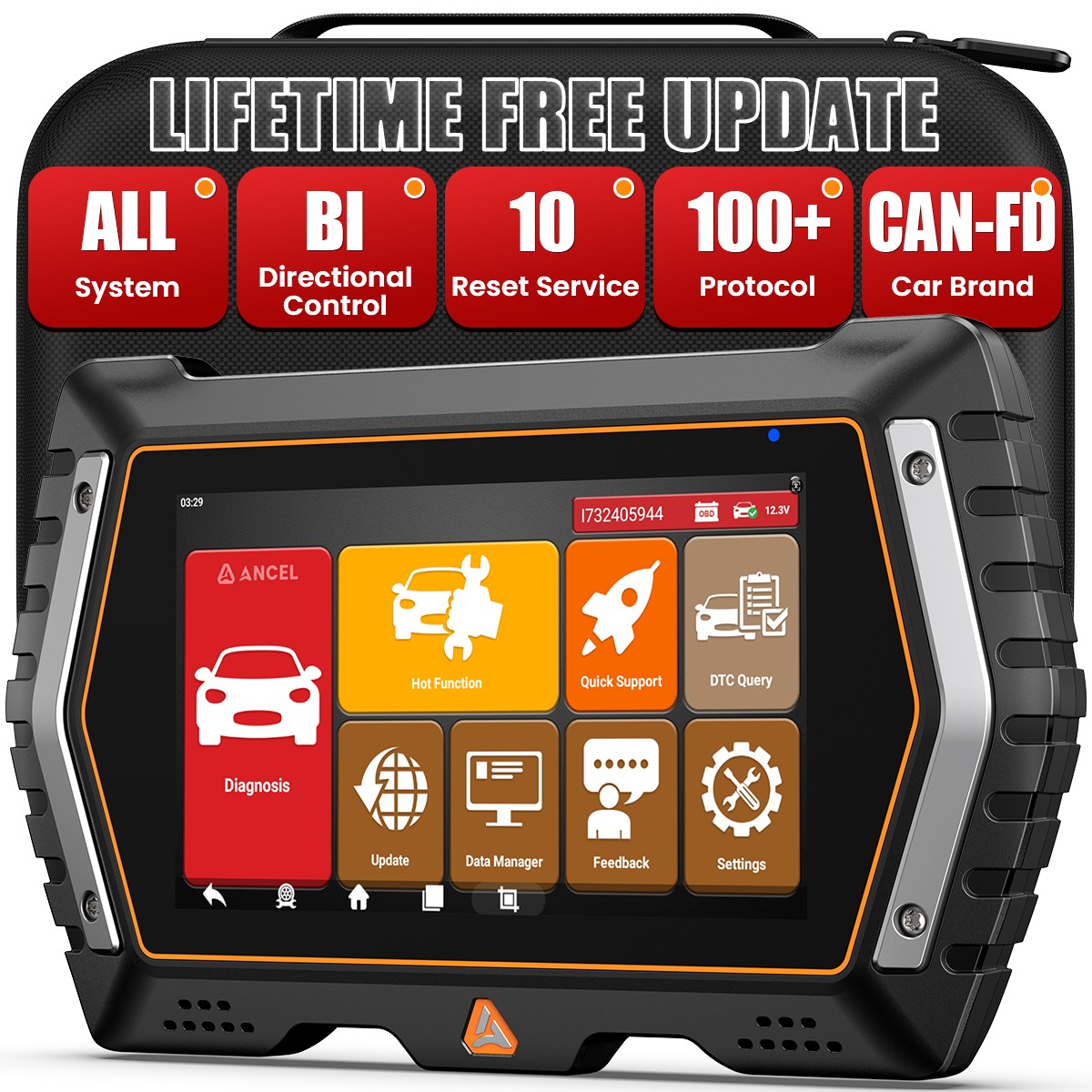 2026 ANCEL V3 Pro Car Full System OBD2 Scanner Bidirectional ECU Diagnostic Tool