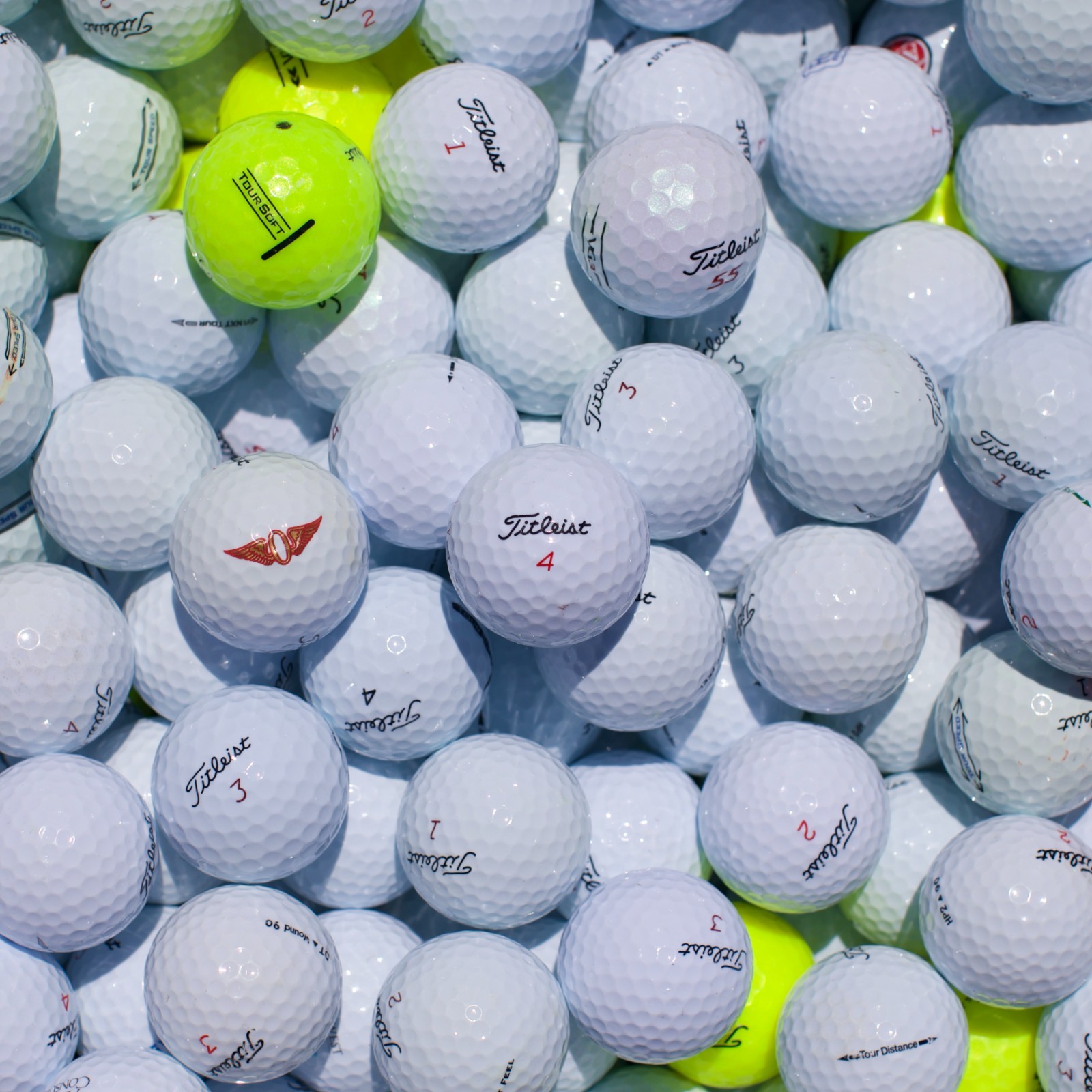 50 Titleist Assorted Used Golf Balls Near Mint 5A/4A Great Value - 