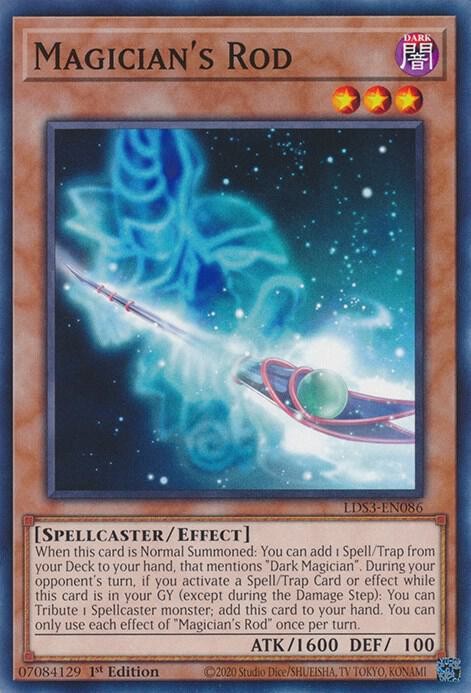 YUGIOH: 3x Magician\'s Rod LDS3-EN086 Common NM YUGIOH: 3x Magician\'s Rod LDS3-EN086 Common NM