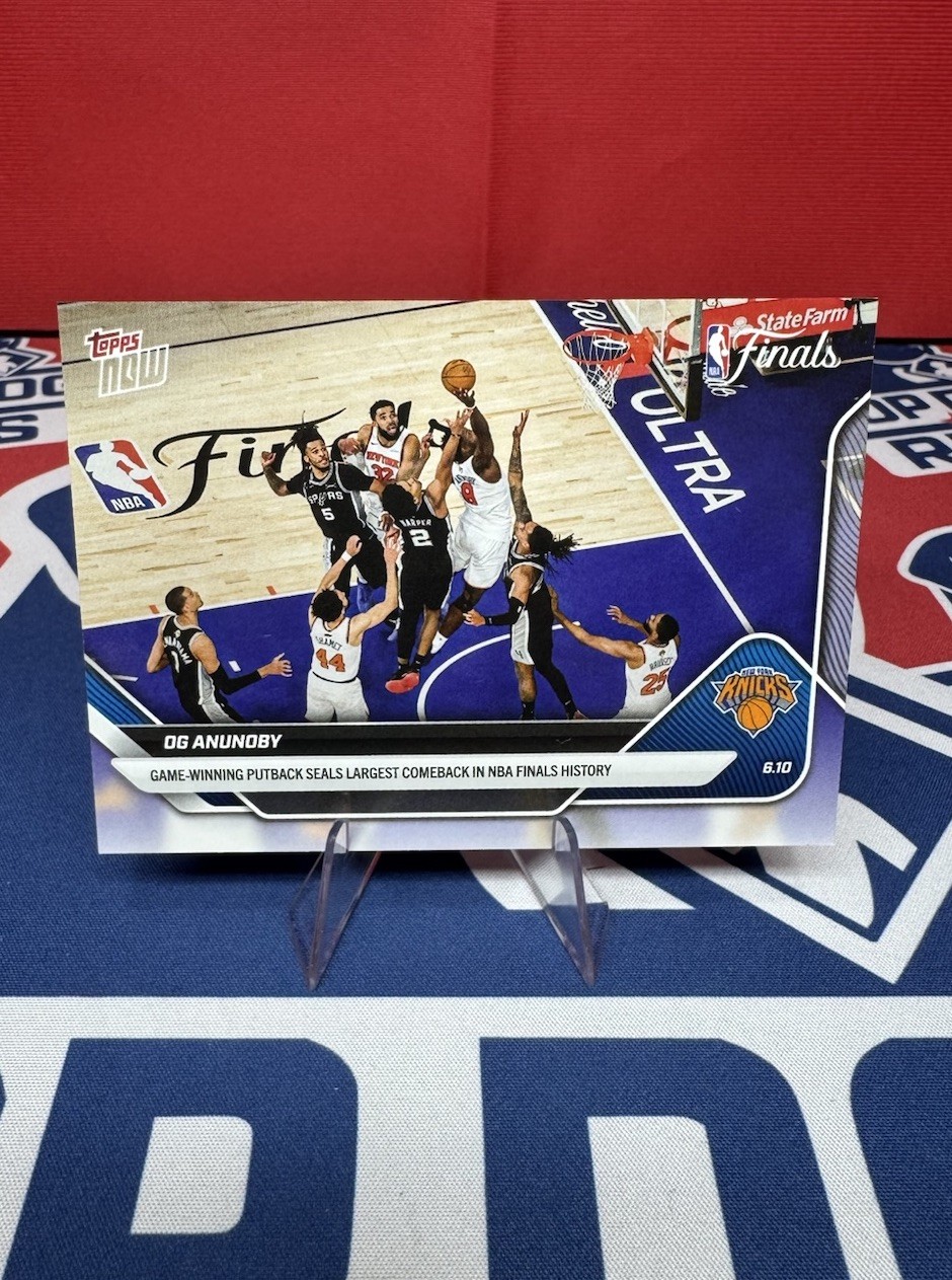 2025-26 NBA Topps Now #336 OG Anunoby New York Knicks NBA Finals IN HAND TO SHIP 2025-26 NBA Topps Now #336 OG Anunoby New York Knicks NBA Finals IN HAND TO SHIP