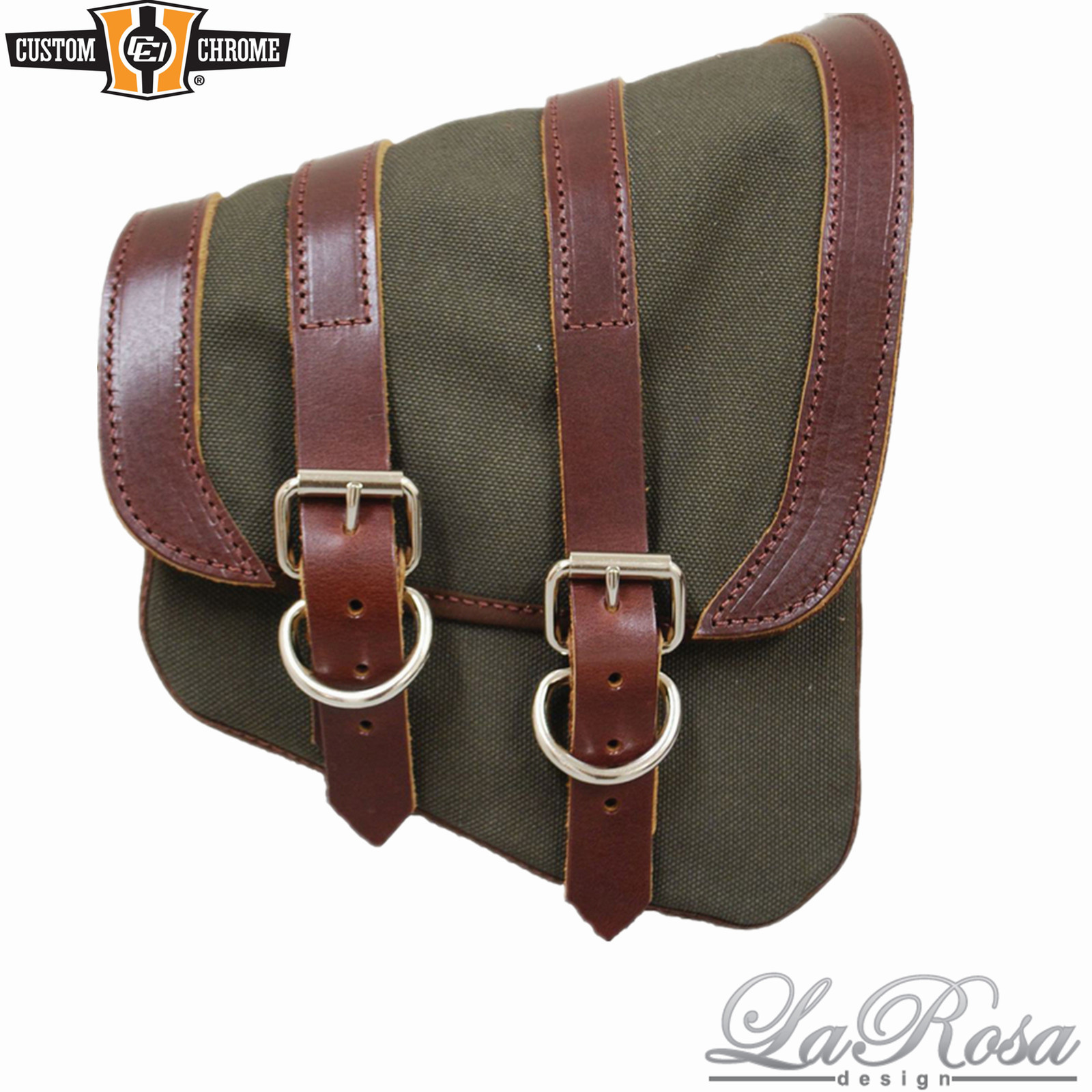Canvas Right Saddlebag Swing Arm Bag Fit For Harley Softail 1986-up Rigid Frame
