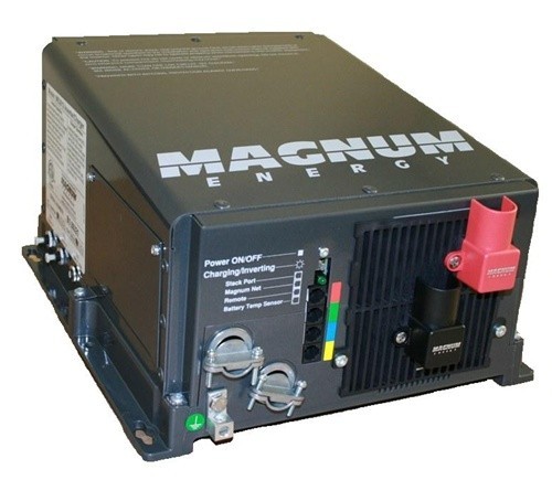 Magnum Energy ME3112 12V 120V 3100VA Inverter Charger Gray Remote Auto Gen