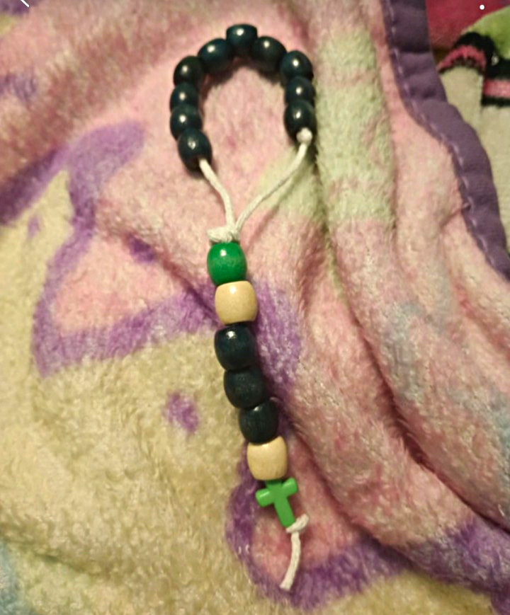 Wood Bead Christian Rosary Necklace Prayer Beads with Cross - Christianity Wood Bead Christian Rosary Necklace Prayer Beads with Cross - Christianity