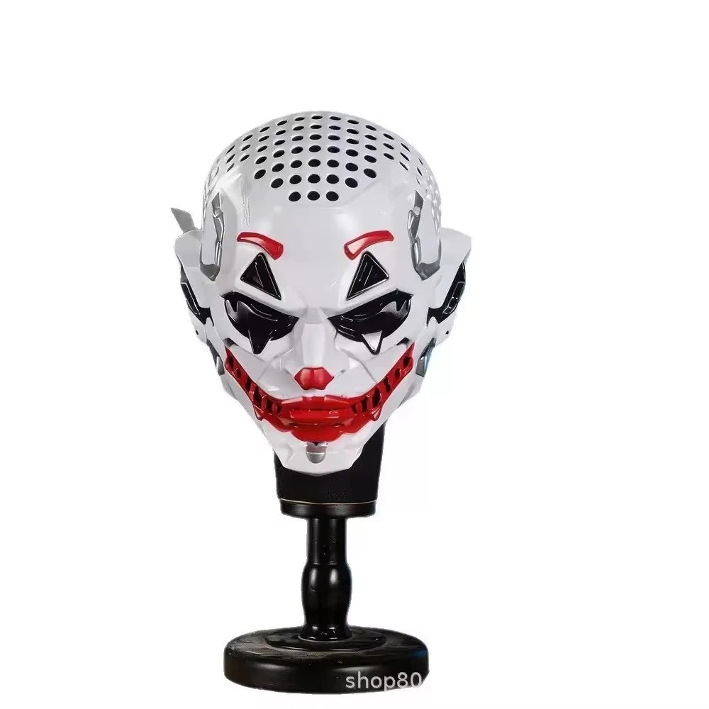 Cyberpunk Joker Mask with Green Braided Hair Halloween Clown Cosplay Costume Usa