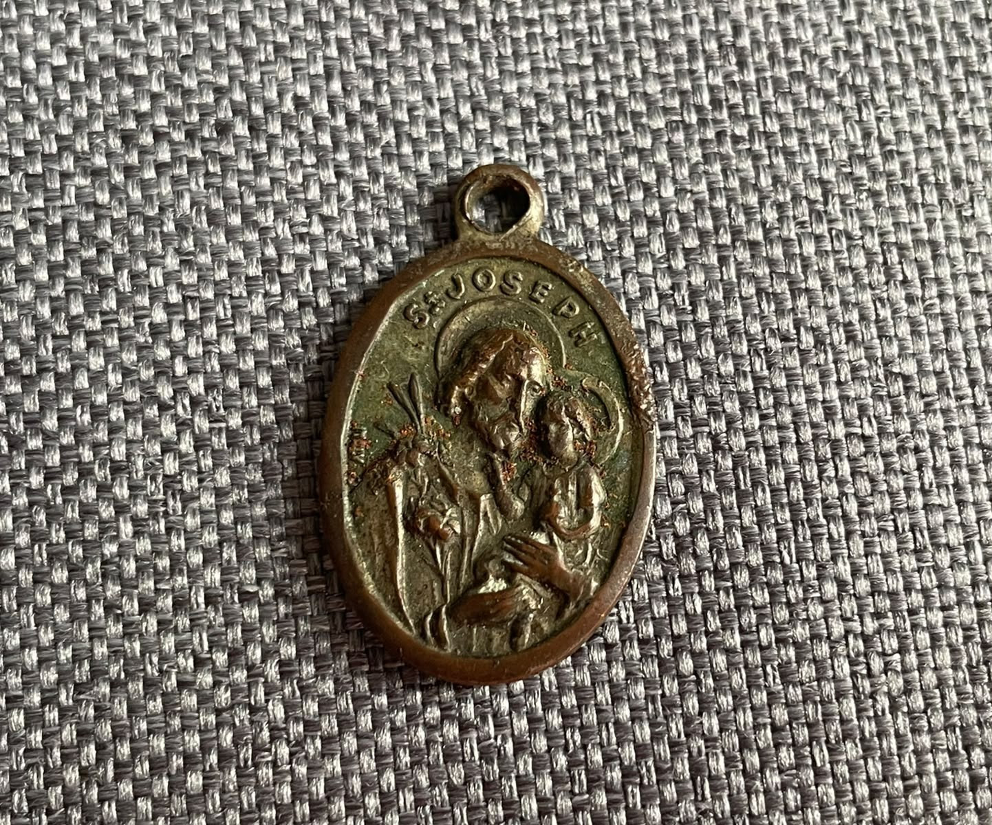 Vintage St Joseph Jesus medal Oratoire DuMont Royal Montreal Quebec Canada 1960s Vintage St Joseph Jesus medal Oratoire DuMont Royal Montreal Quebec Canada 1960s