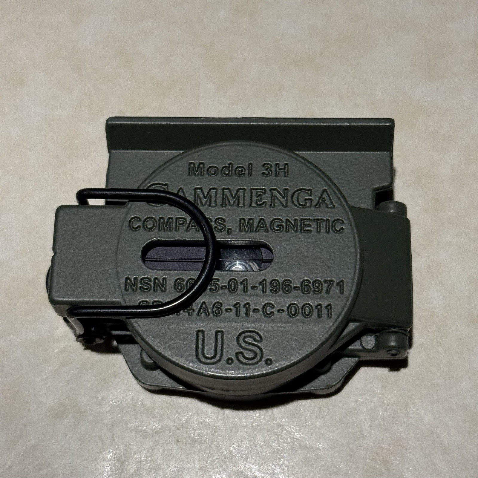 Cammenga Model 3H Tritium Lensatic Compass Olive Drab US Military Issue 