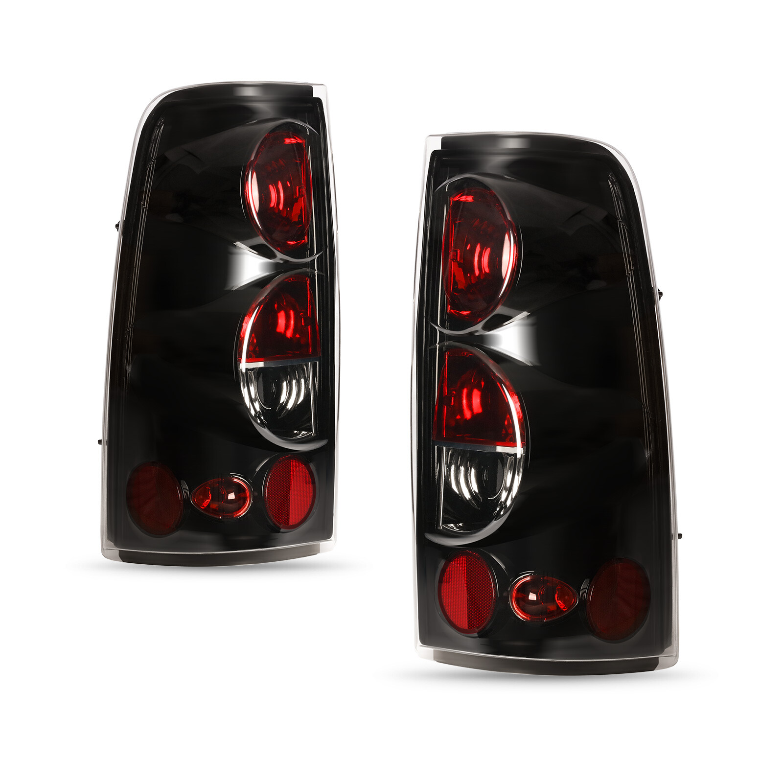 Pair Smoke Tail Lights Brake lamp For 1999-2006 Chevy Silverado 1500 2500 3500