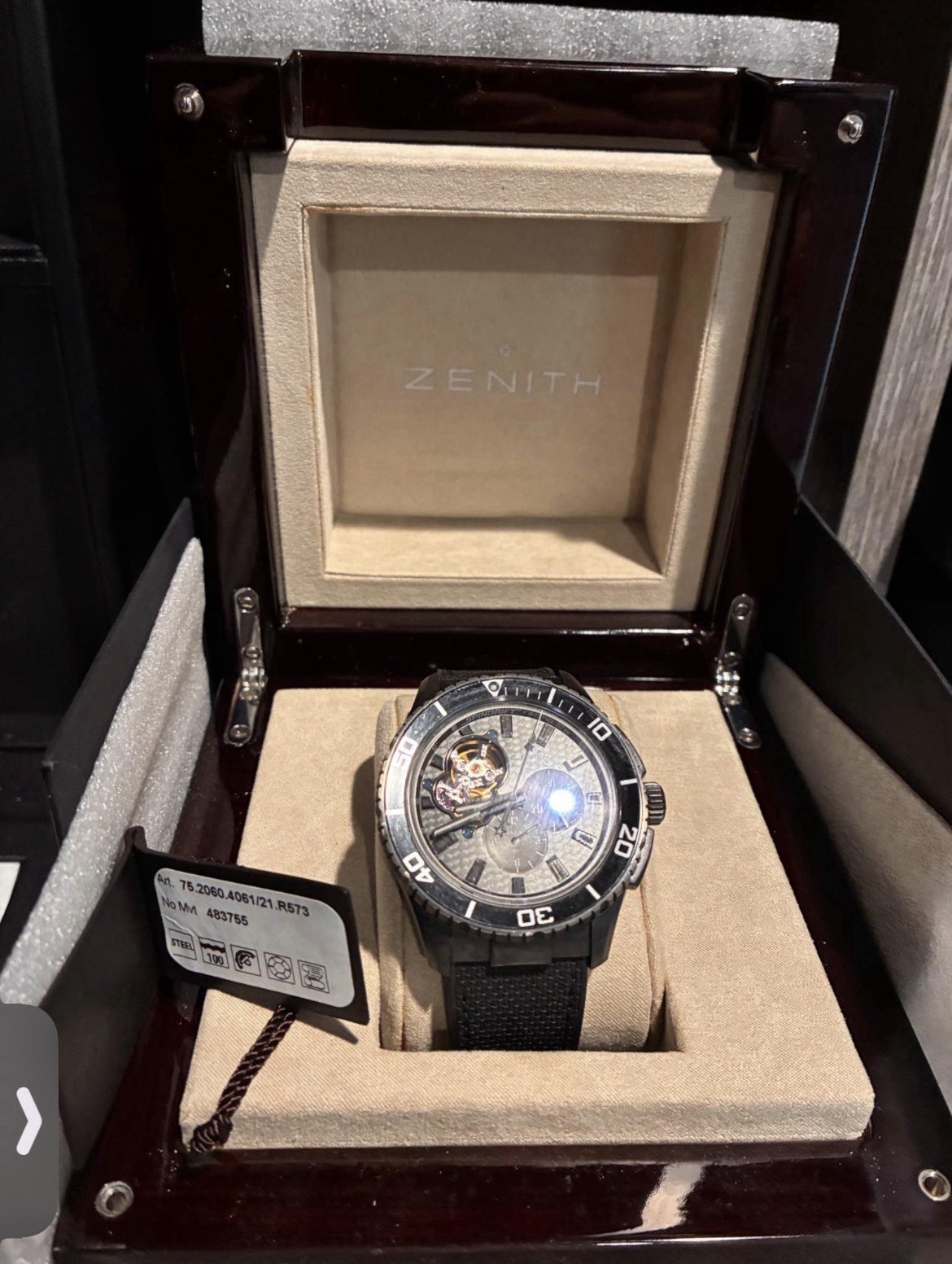 Zenith El Primero Stratos Spindrift 75.2060.4061 / 21.R573 45mm #HDW340. Zenith El Primero Stratos Spindrift 75.2060.4061 / 21.R573 45mm #HDW340.