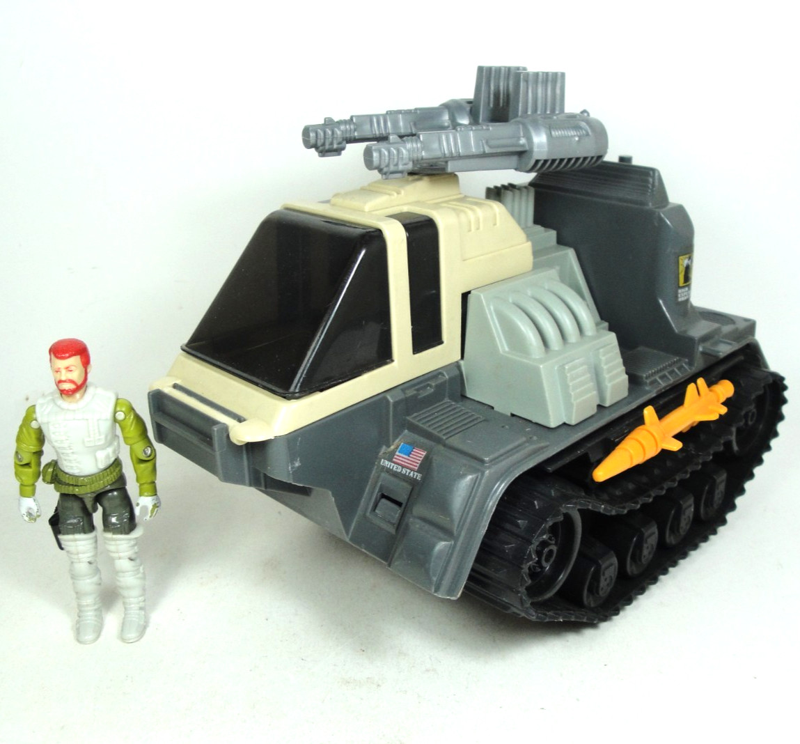 Vintage GI Joe 1989 Thunderclap Front Tractor w Long Range Driver Hasbro