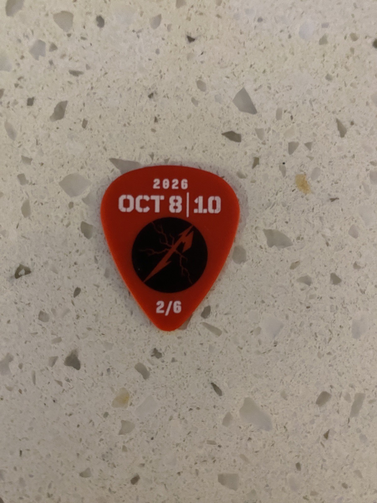 Official METALLICA Guitar Drink Pick SPHERE Las Vegas October 8th & 10th 2026 Official METALLICA Guitar Drink Pick SPHERE Las Vegas October 8th & 10th 2026