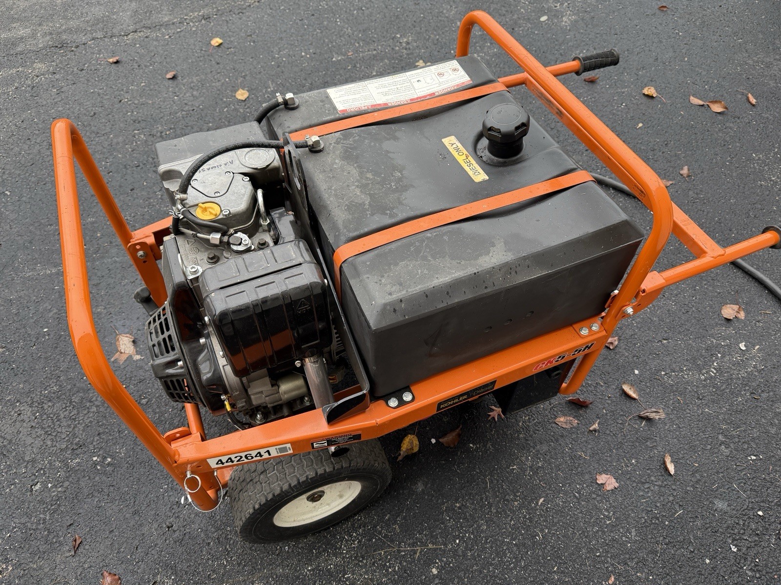 CK Power CK5-5H Portable Diesel Generator KD400 Kohler Engine 5000W 120/240V 1PH