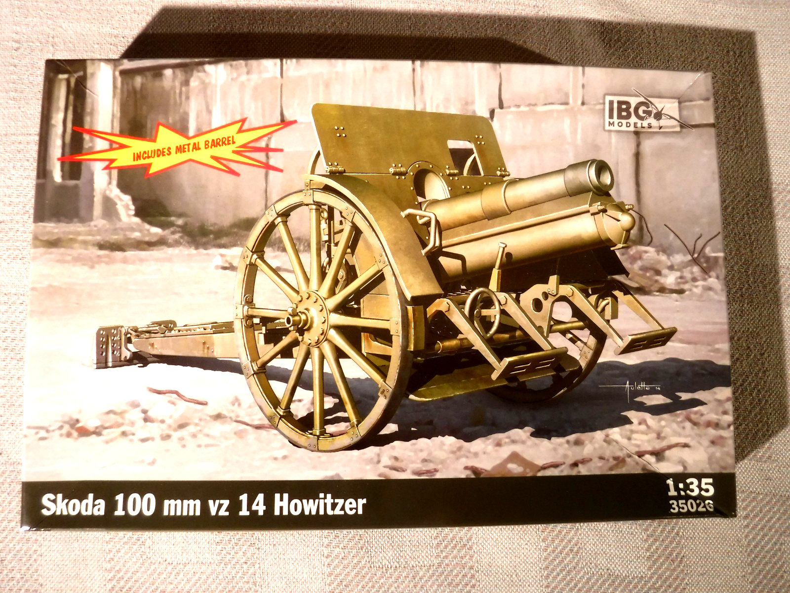1/35 IBG Models Skoda 100mm VZ 14 Howitzer w/ Metal Barrel # 35026