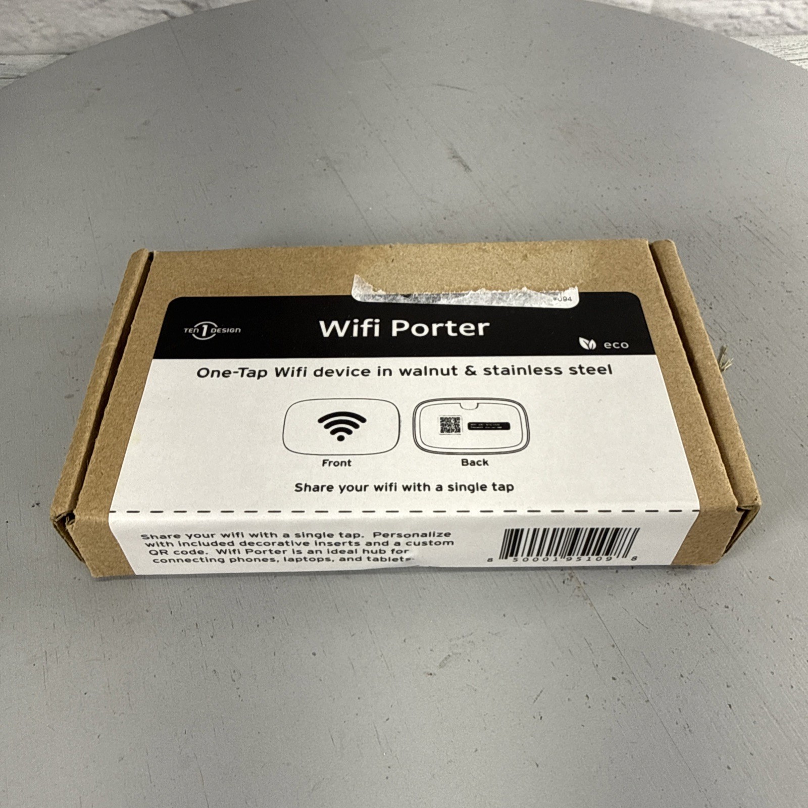 Ten 1 Design WiFi Porter Walnut & Stainless Steel Welcome Card Change Plates NEW Ten 1 Design WiFi Porter Walnut & Stainless Steel Welcome Card Change Plates NEW