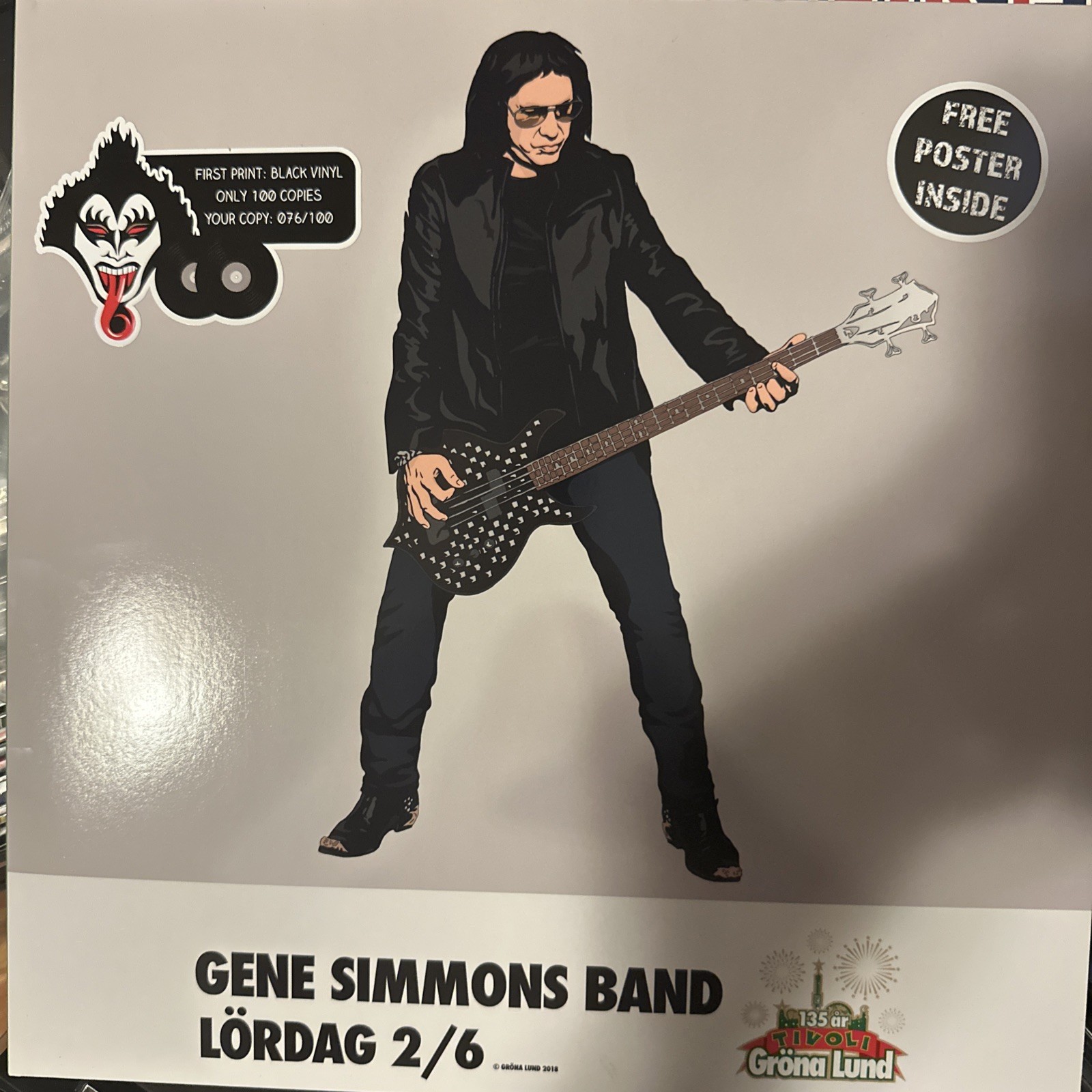 The Gene Simmons Band Live 2018 - Kiss - 2LP Vinyl Gatefold With Poster The Gene Simmons Band Live 2018 - Kiss - 2LP Vinyl Gatefold With Poster